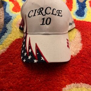 White and Blue Men's Cap